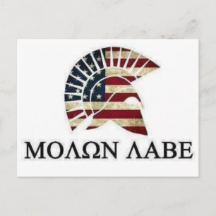 MOLON LABE BRIEFKAART