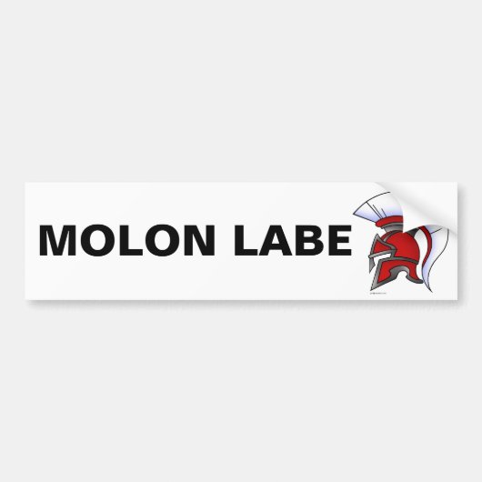 Molon Labe Bumpersticker (Voorkant)