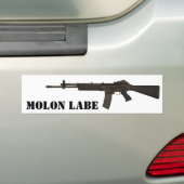 Molon Labe Bumpersticker (Op auto)