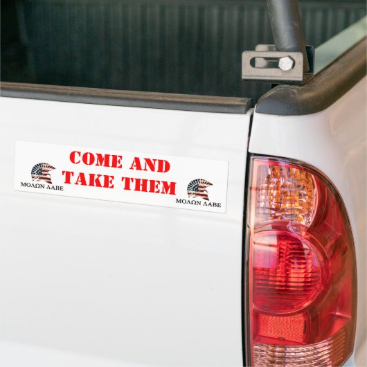 MOLON LABE BUMPERSTICKER (Op Truck)