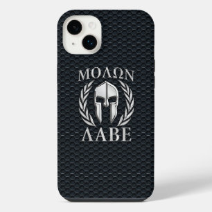 Molon Labe Chrome Spartaanse helm op grille