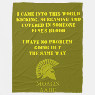 MOLON LABE FLEECE DEKEN