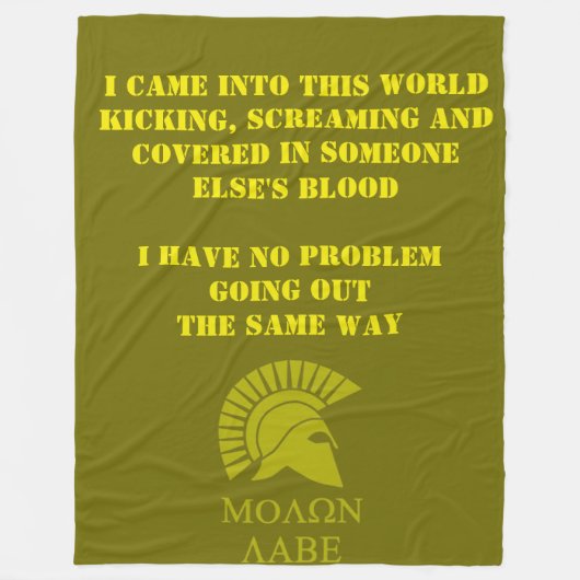 MOLON LABE FLEECE DEKEN (Voorkant)