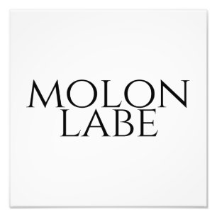 Molon Labe Foto Afdruk