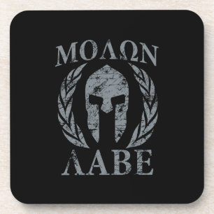 Molon Labe Grunge Spartan Armor Drankjes Onderzetter