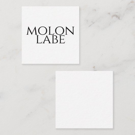 Molon Labe Informatiekaartje (Voorkant / Achterkant)