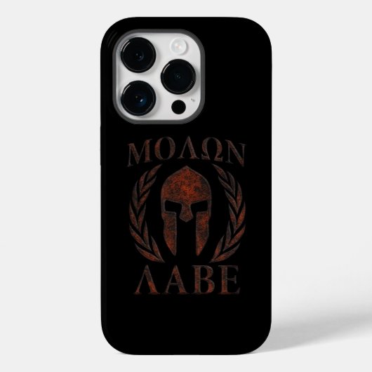 Molon Labe Iron Warrior Laurels Case-Mate iPhone Case (Achterkant)