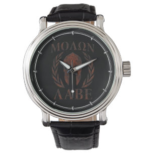 Molon Labe Iron Warrior Laurels Horloge