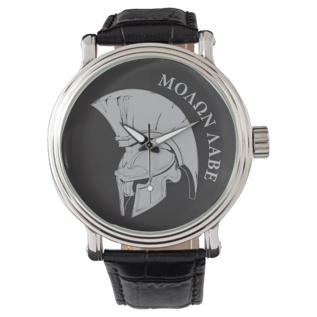 Molon Labe, kom en neem ze vers02 Horloge (Voorkant)