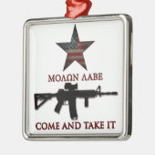 Molon Labe - kom mee Metalen Ornament (Links)
