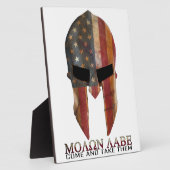 Molon Labe - Kom mee naar de VS Spartan Fotoplaat (Zijkant)