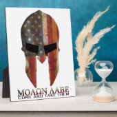 Molon Labe - Kom mee naar de VS Spartan Fotoplaat (Zijkant)