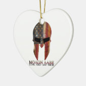 Molon Labe - Kom mee naar de VS Spartan Keramisch Ornament (Links)