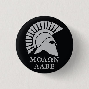 Molon Labe, kom ze halen01 Ronde Button 3,2 Cm