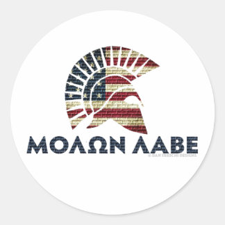 Molon Labe. Ronde Sticker