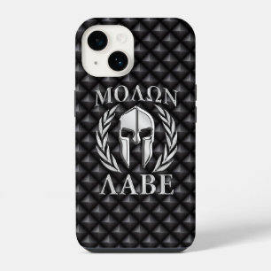 Molon Labe Spartaanse Helm Lauwerbladeren iPhone 14 Hoesje