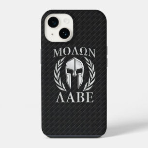 Molon Labe Spartaanse Helm Lauwerbladeren iPhone 14 Hoesje