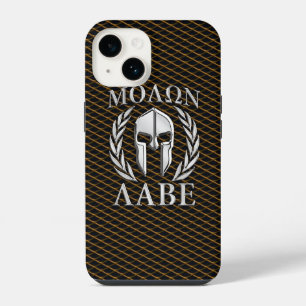 Molon Labe Spartaanse Helm Lauwerbladeren iPhone 14 Hoesje