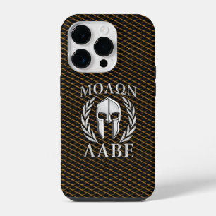 Molon Labe Spartaanse Helm Lauwerbladeren iPhone 14 Plus Hoesje