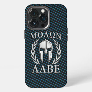 Molon Labe Spartaanse Helm Lauwerbladeren iPhone 13 Pro Hoesje