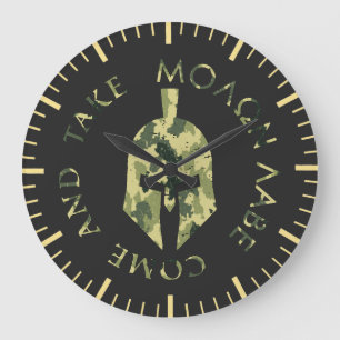 Molon Labe Spartaanse helm militair camo  Grote Klok