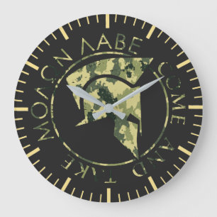 Molon Labe Spartaanse helm militair camo  Grote Klok