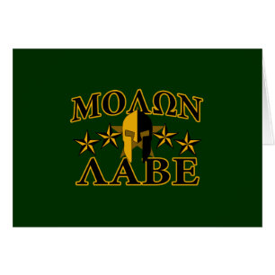Molon Labe Spartaanse krijger helm 5 sterren