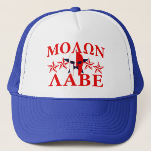 Molon Labe Spartaanse krijger helm 5 sterren Patri Trucker Pet