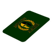 Molon Labe Spartaanse Lauweren Bosgroen Decor Magneet (Linkerzijde)