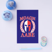 Molon Labe Spartan Armor Laurels Navy Blue Flyer (Enkel)