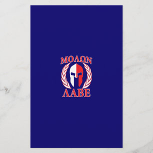 Molon Labe Spartan Armor Laurels Tri Color Briefpapier