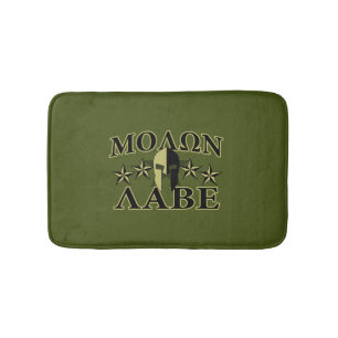 Molon Labe Spartan Helmet 5 sterren Badmat