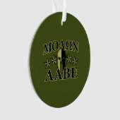 Molon Labe Spartan Helmet 5 sterren Ornament (voorkant)