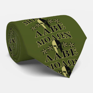 Molon Labe Spartan Helmet 5 sterren Stropdas
