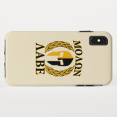 Molon Labe Spartan Helmet Laurels Beige Case-Mate iPhone Case (Achterkant (horizontaal))