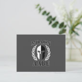 Molon Labe Spartan Helmet Laurels Briefkaart (Staand voorkant)