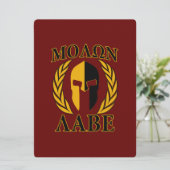 Molon Labe Spartan Helmet Laurels Burgundy (Staand voorkant)