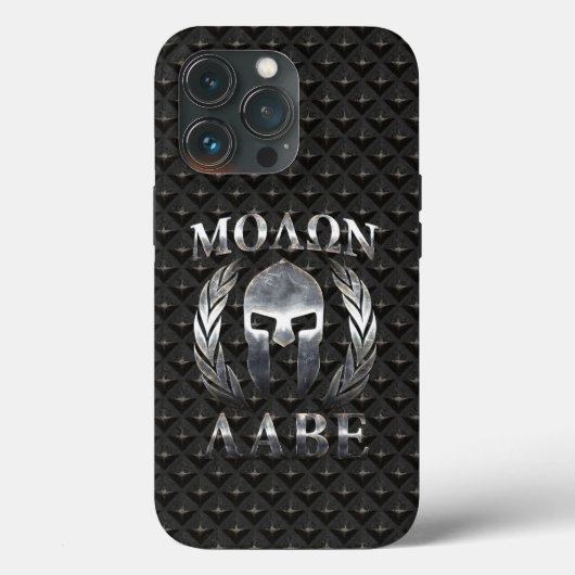 Molon Labe Spartan Helmet Laurels Case-Mate iPhone Case (Achterkant)