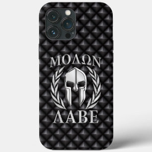 Molon Labe Spartan Helmet Laurels iPhone 13 Pro Max Hoesje