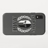 Molon Labe Spartan Mask Laurels Black & White Case-Mate iPhone Case (Achterkant (horizontaal))