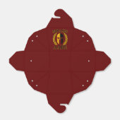 Molon Labe Spartan Mask Laurels Burgundy Decor Bedankdoosjes (Uitgevouwen)