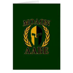 Molon Labe Spartan Mask Laurels sur Green