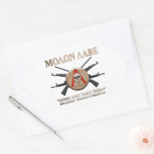 Molon Labe - Spartan Shield Ovale Sticker (Envelop)