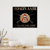 Molon Labe - Spartan Shield Poster (Keuken)