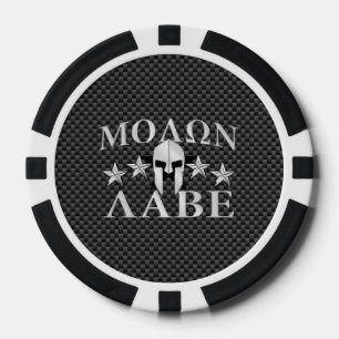 Molon Labe Spartan Warrior 5 sterren Poker Chips