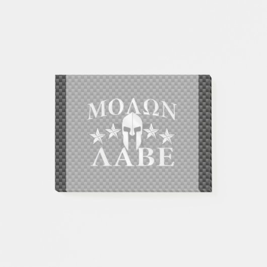 Molon Labe Spartan Warrior 5 sterren Post-it® Notes (Voorkant)