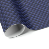 Molon Labe Spartan Warrior Blue Carbon Fiber Print Cadeaupapier (Rol Hoek)