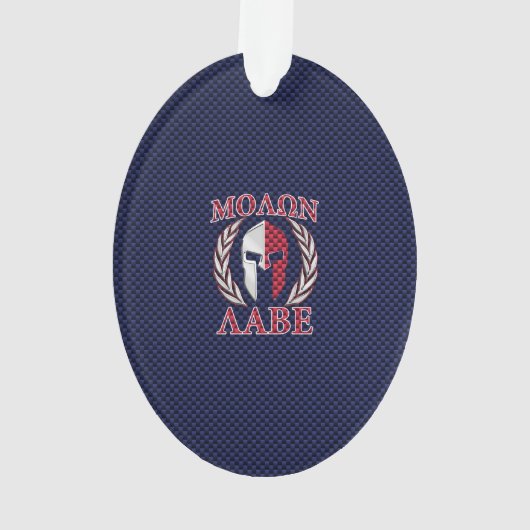 Molon Labe Spartan Warrior Carbon Fiber Chrome (dos)
