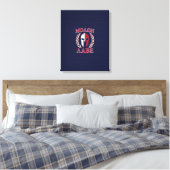 Molon Labe Spartan Warrior Carbon Style Canvas Afdruk (Insitu (Slaapkamer))