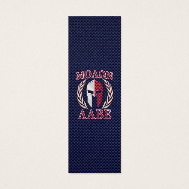 Molon Labe Spartan Warrior Fibre de carbone Impres (Devant)